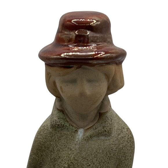 Vintage 70s Handcrafted Pottery Pilgrim Figurine Turkey Thanksgiving Centerpiece - Picture 8 of 9